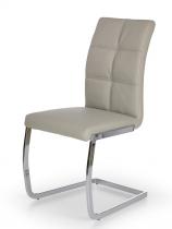 Eleganckie krzesło z szarej ekoskóry K228 Halmar