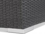 Fotel technorattanowy NILAMITO Anthracite & Blue Grey