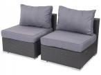2x moduł środkowy Nilamito Anthracite & Blue Grey