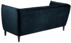 Granatowa sofa glamour na nóżkach Jonna Actona 182x82 cm