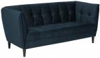 Granatowa sofa glamour na nóżkach Jonna Actona 182x82 cm