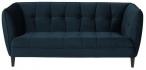 Granatowa sofa glamour na nóżkach Jonna Actona 182x82 cm