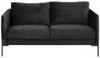 Actona Kingsley sofa welurowa ciemnoszara front