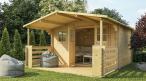 Drewniany domek na działkę rekreacyjną Agawa 366x516