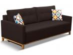 Sofa rozkładana dwuosobowa brązowa Ariel