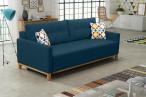 Sofa petrol Ariel aranżacja