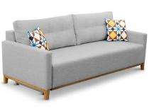 Rozkładana sofa do salonu jasnoszara Ariel