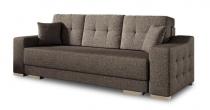 Rozkładana sofa do salonu Cypis brązowa