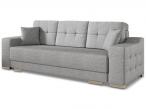 Szara sofa trzyosobowa rozkładana Cypis
