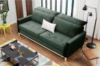Sofa Azja ciemnozielona aranżacja