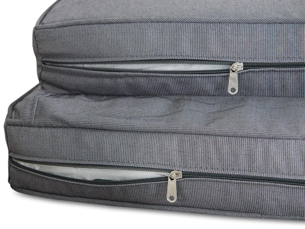 zestaw meniza grey - poduszki ze zdejmowanymi poszewkami