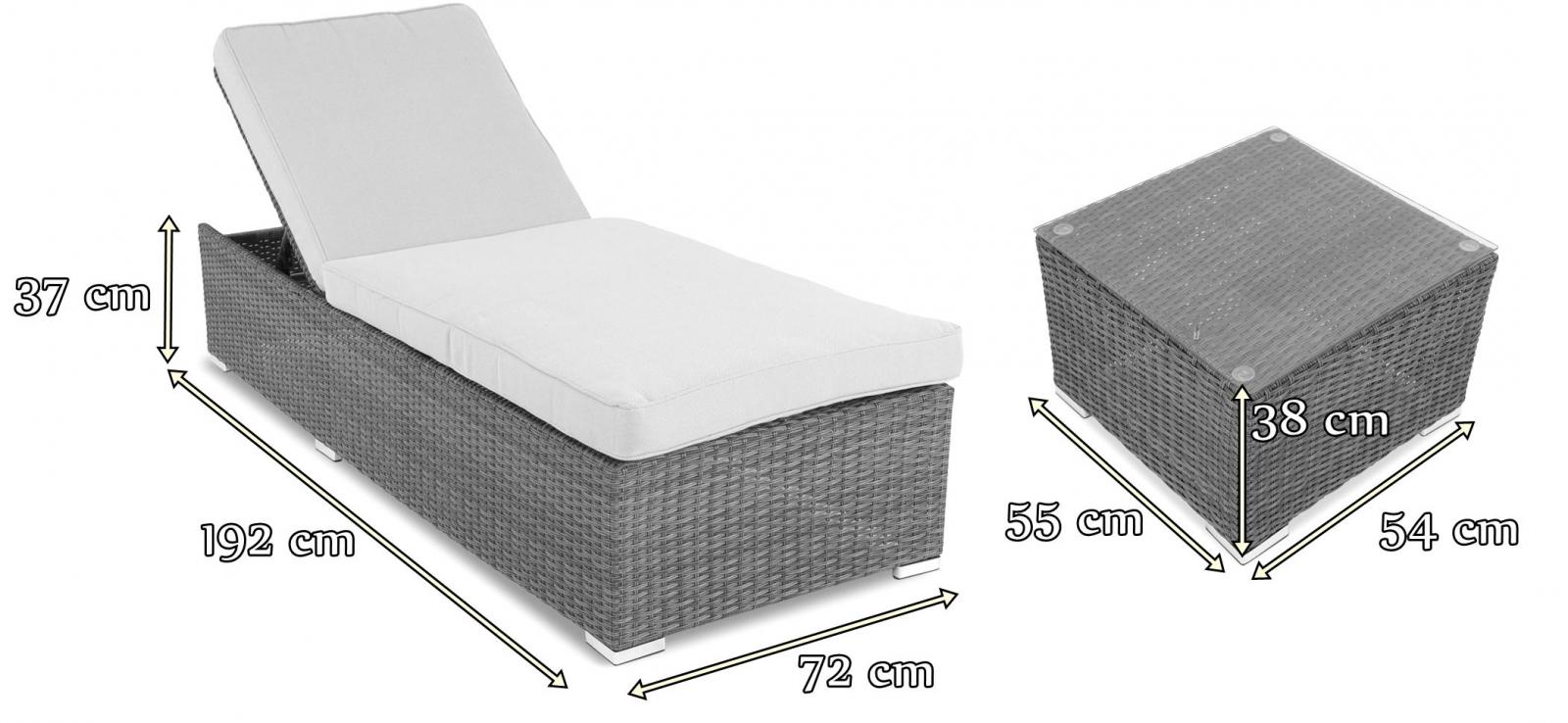 Wymiary leżaka Meniza