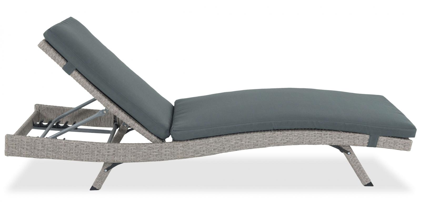 Leżak Nilamito Grey - Dark Grey