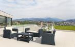Grafitowa sofa do ogrodu Siesta Monaco 2  - w komplecie