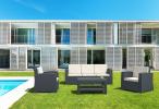 Sofa ogrodowa grafit Siesta Monaco 3 w komplecie