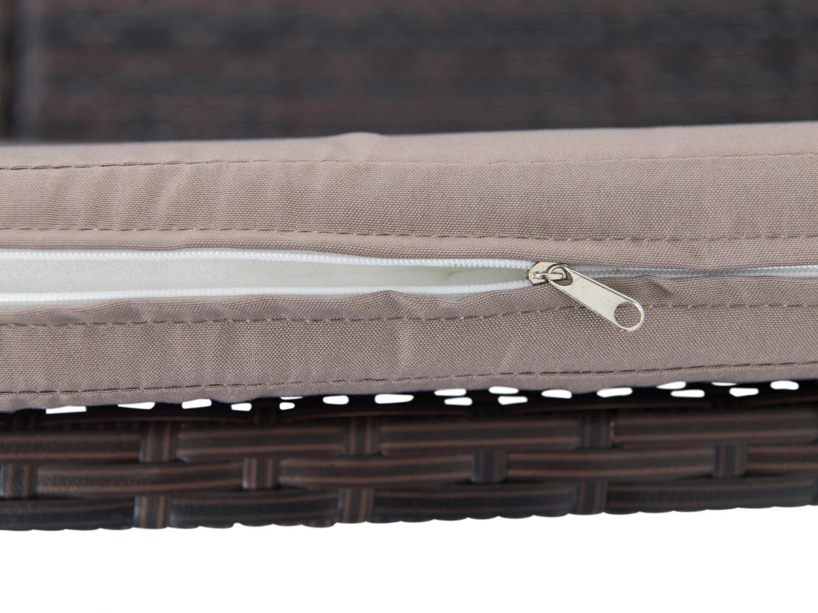 poduszka siedziskowa brązowa