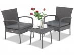 2 Fotele i Stolik na balkon Morrone Duo Anthracite