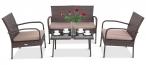 Zestaw technorattanowy do ogrodu Morrone Set Brown