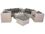 Set mobilier mare de grădină pentru 8 persoane Stefano Grande - Grey