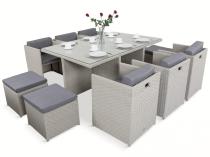 Meble na taras technorattan składane w kostkę Pavolo Double Grey