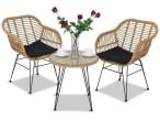 Meble na balkon w bloku z technorattanu boho Torgiano Balcony