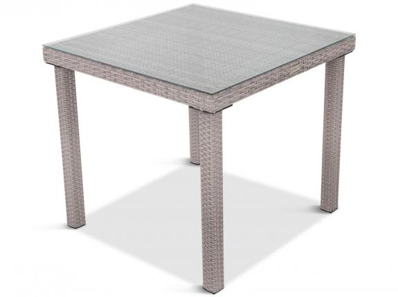 Ratanový stůl čtvercový Capitano 80x80 šedá