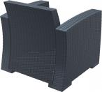 Fotel Monaco dark grey tył