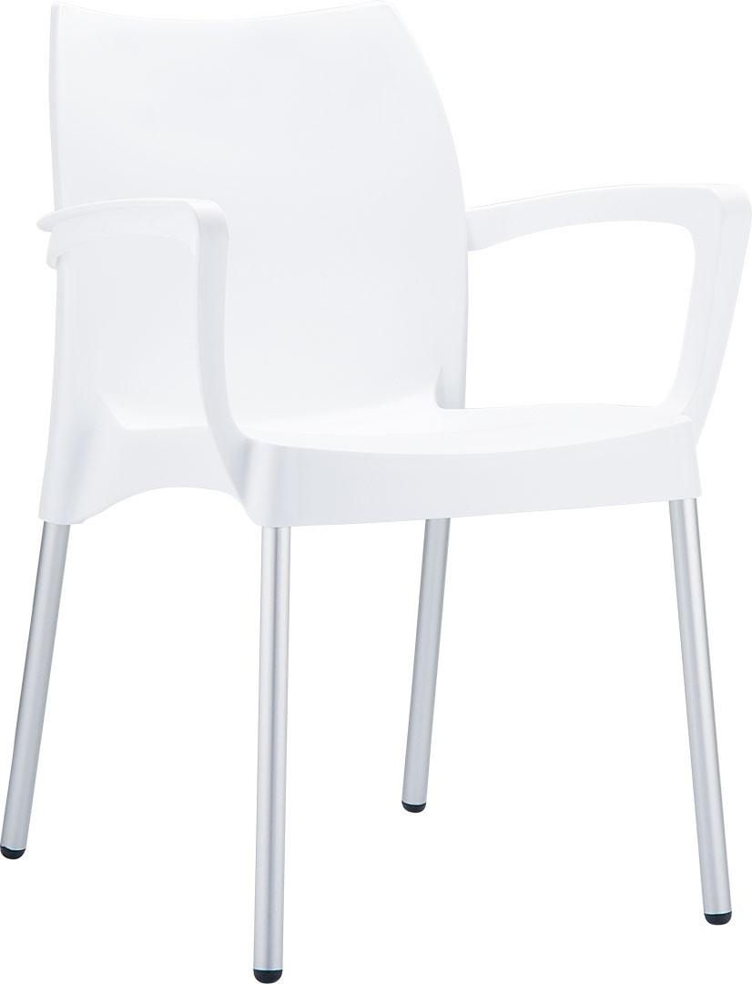 siesta dolce białe - krzesło ogrodowe