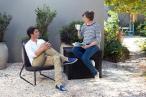 Stolik skrzynia Cube Rattan grafitowy 208L