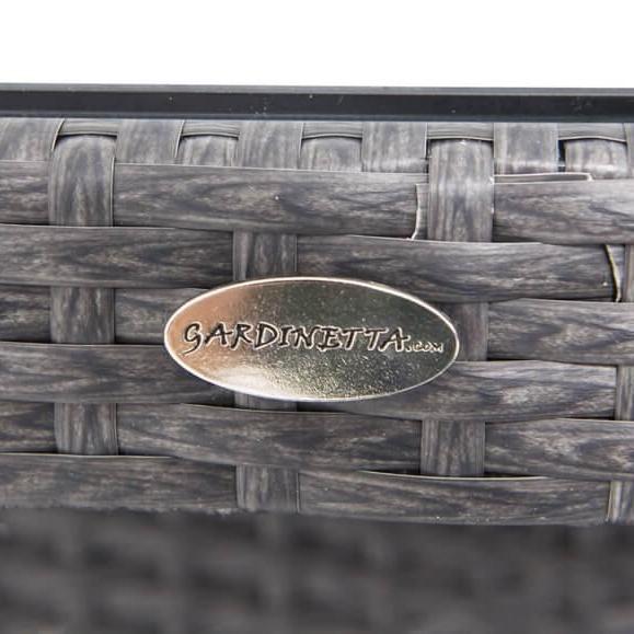 blat stołu technorattanowego ciemnoszarego