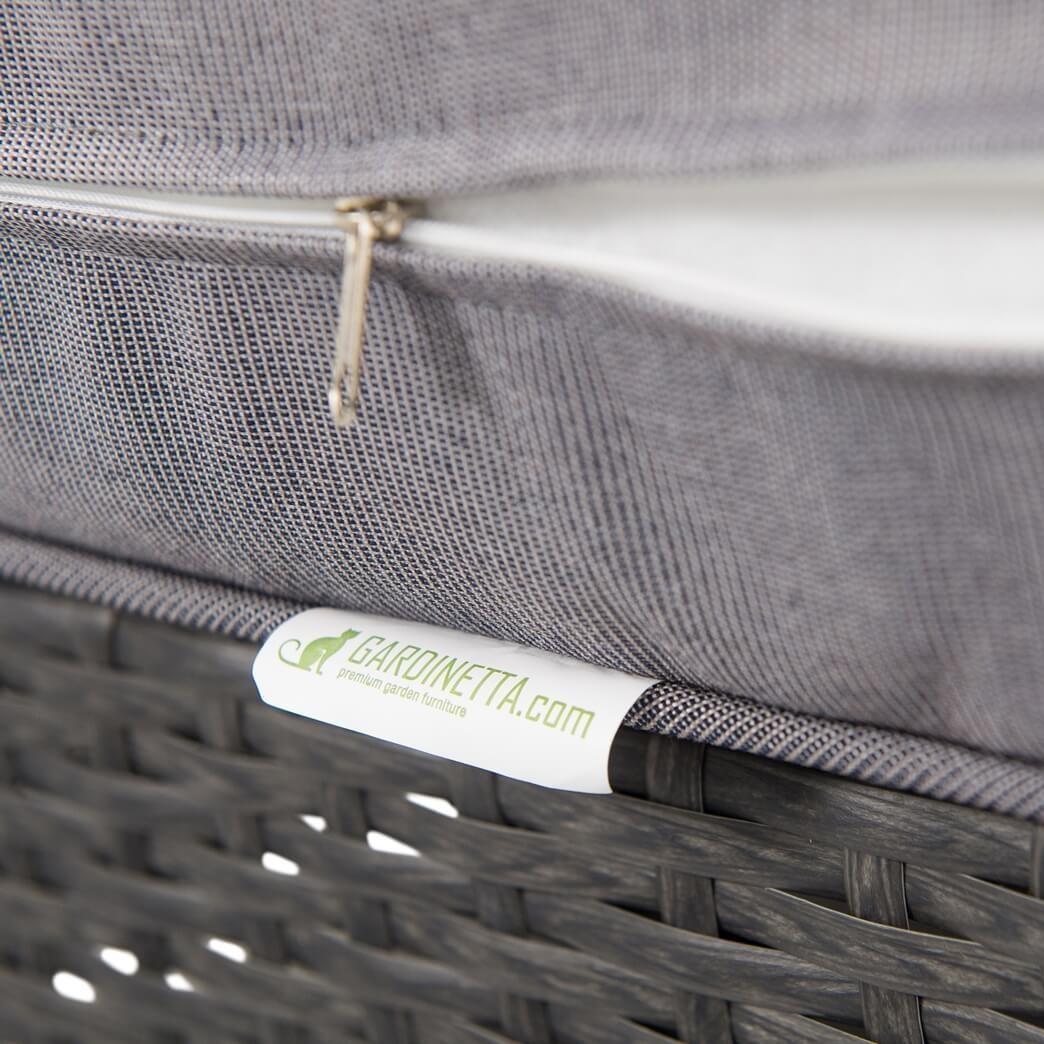 poduszki siedziskowe ciemnoszare