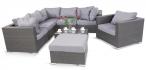 Meble tarasowe premium moduły Nilamito IX Anthracite & Blue Grey + fotel