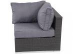 Meble z technorattanu do ogrodu NILAMITO VIII PLUS Anthracite & Blue Grey
