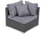 Meble z technorattanu do ogrodu NILAMITO VIII PLUS Anthracite & Blue Grey