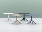 Kwadratowy stół z tworzywa Sky Table 80 Taupe - kolorystyaka