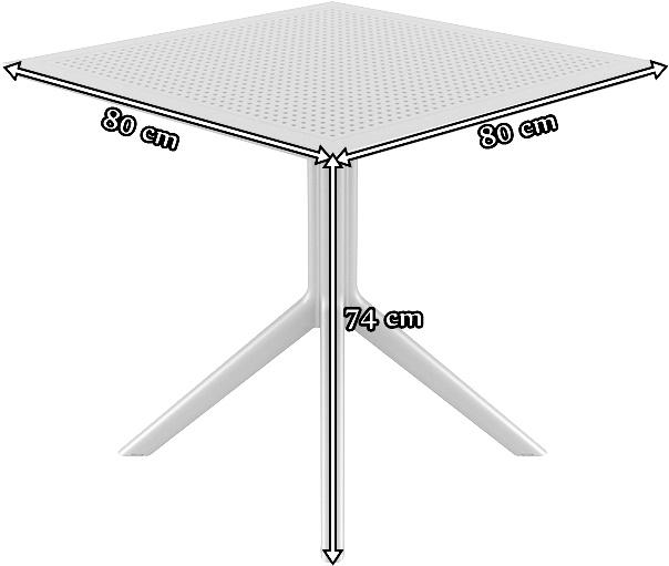 Siesta Sky 80 - wymiary