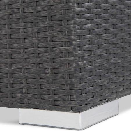 plecionka technorattanowa oraz nóżka modułu