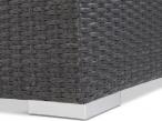 Meble technorattanowe z wysokim stołem Nilamito IX Plus Anthracite & Blue Grey