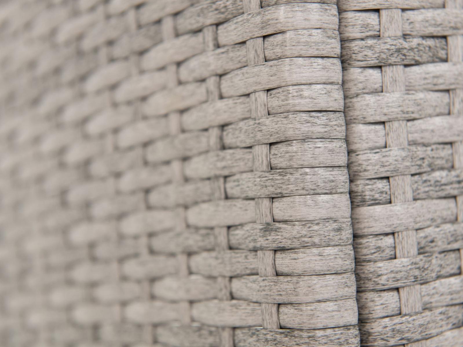 plecionka jasnoszara technorattanowa