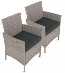 Zestaw foteli technorattanowych Flavio Grey