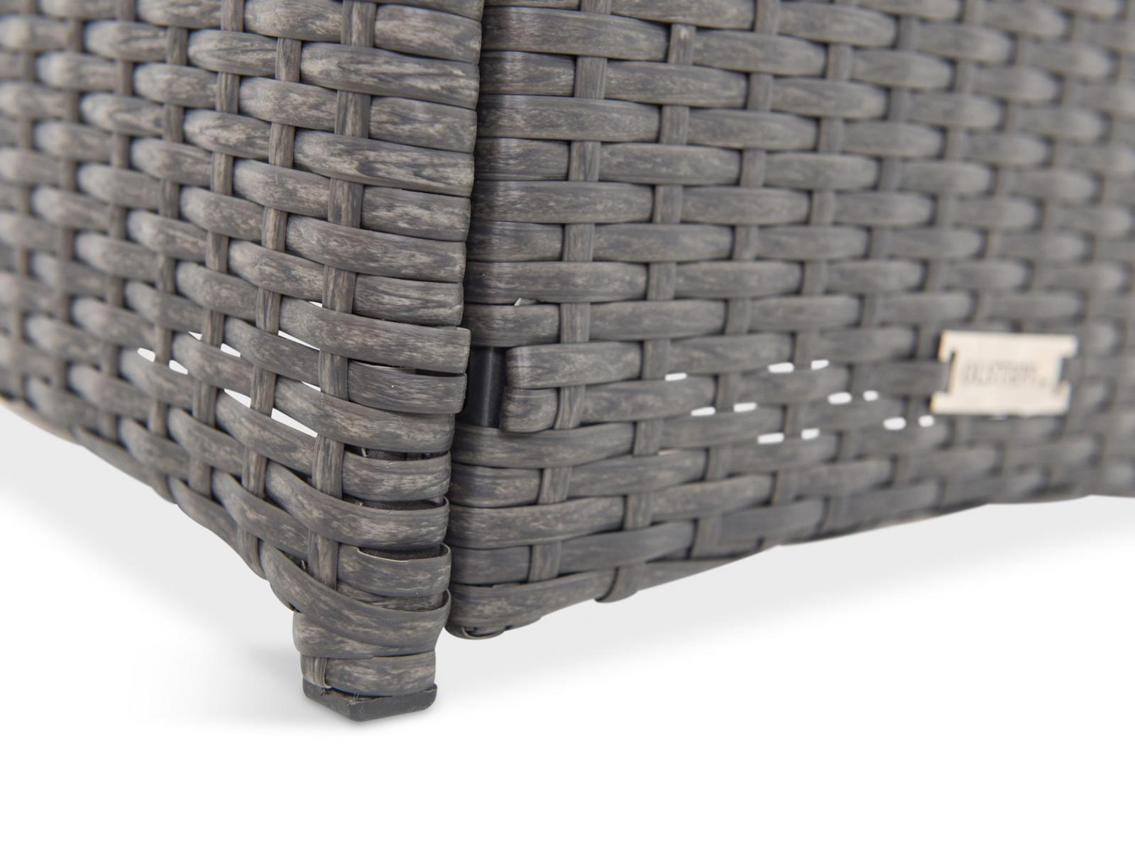 Capitano/flavio antracite - plecionka i blat