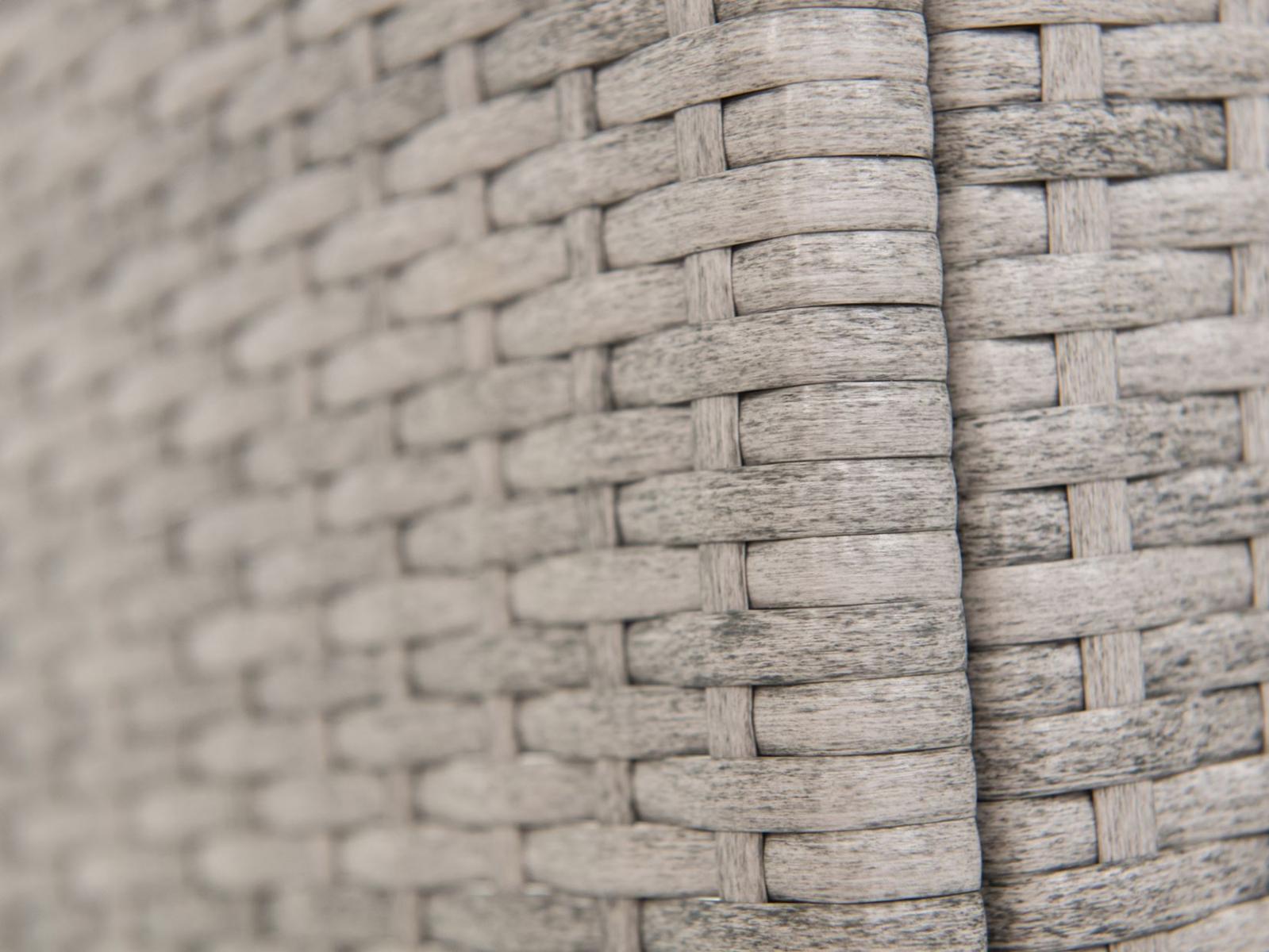 Lautaro antracite - plecionka i blat