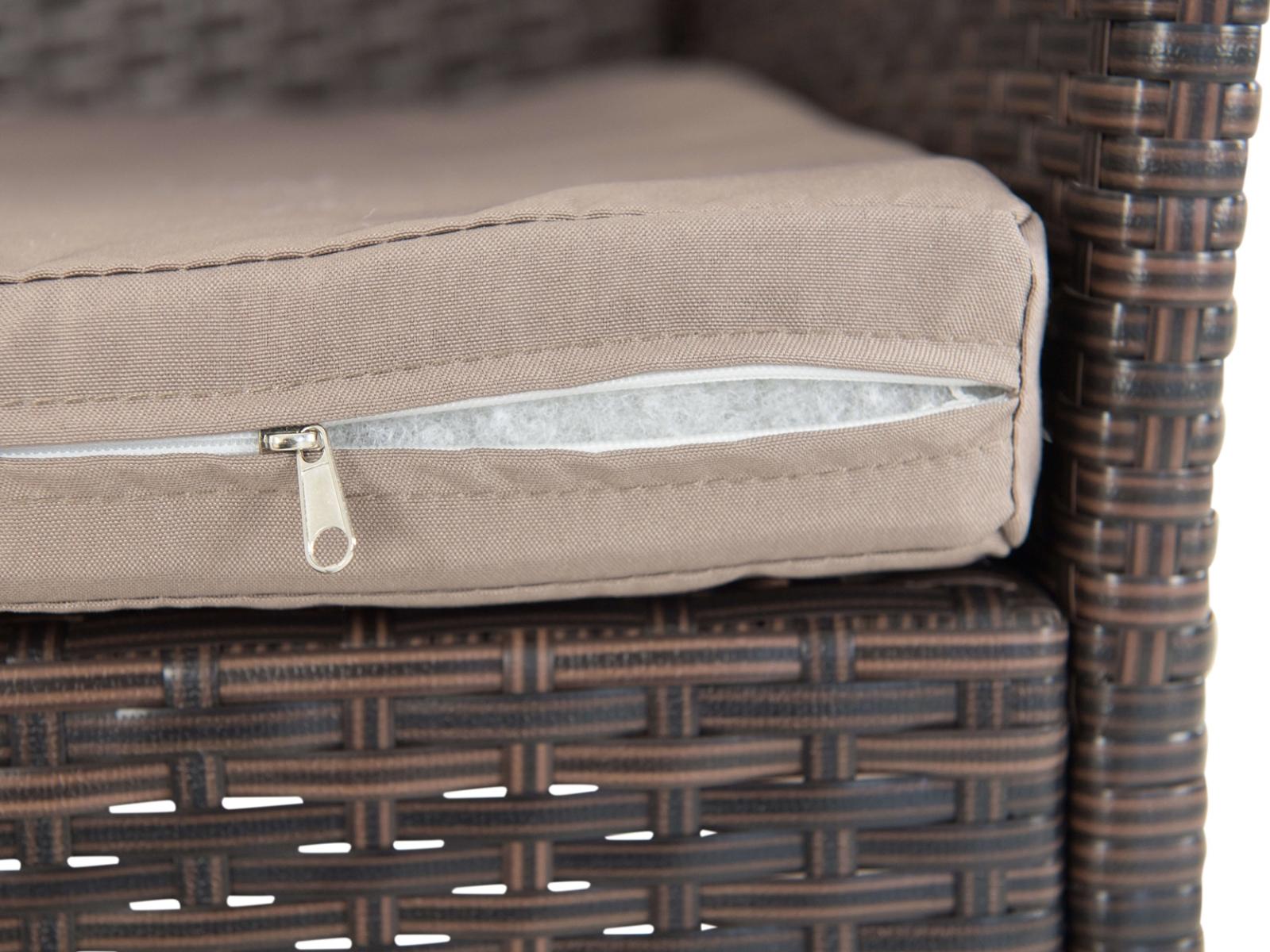 Primo/Flavio brown zestaw obiadowy - plecionka