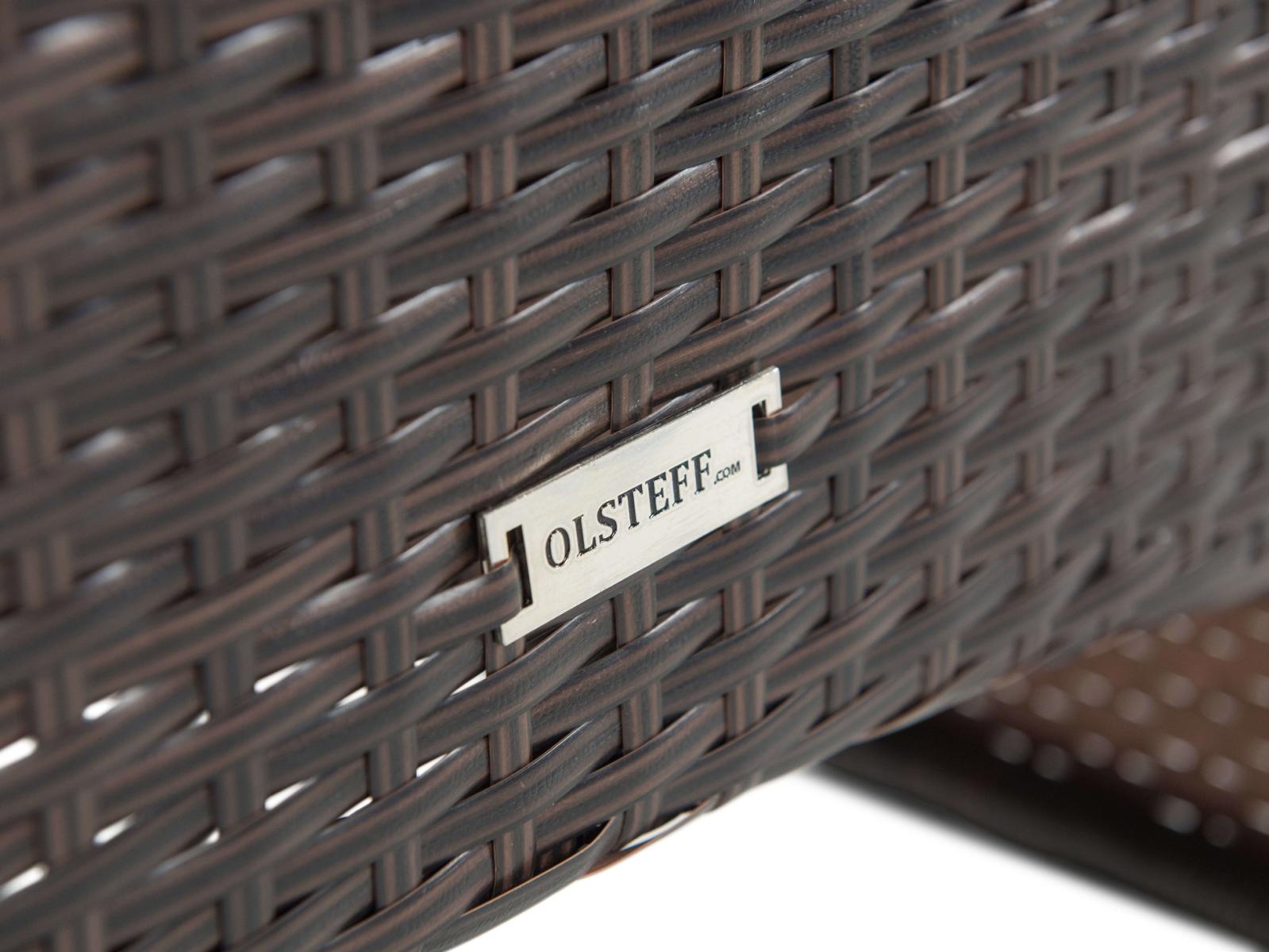 Primo/Flavio brown zestaw obiadowy - plecionka