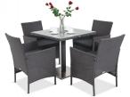 Zestaw ogrodowy tehnorattan Primo/Flavio 4+1 Anthracite
