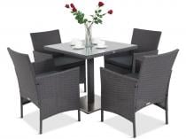 Zestaw ogrodowy tehnorattan Primo/Flavio 4+1 Anthracite