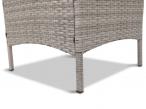 Meble obiadowe z technorattanu Capitano/Flavio 4+1 Grey