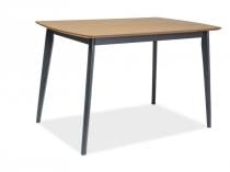 Stół do salonu z drewnianym blatem 120cm Signal Vitro