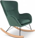 Fotel bujany butelkowa zieleń Swing