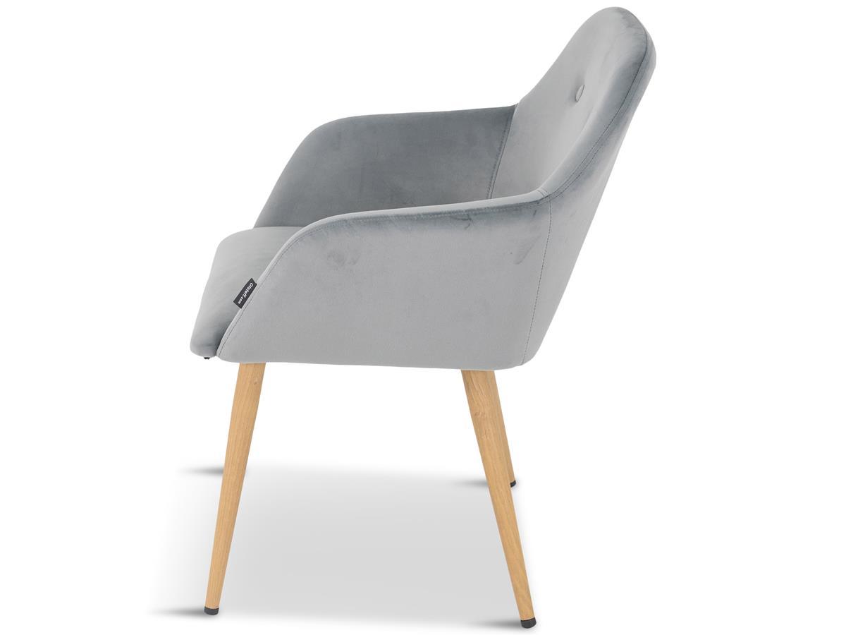 Krzesło tapicerowane Enkel szare
